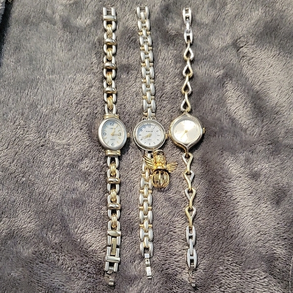 Women's Gold and Silver Watch Trio Set - Picture 2 of 4